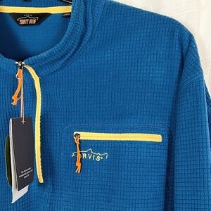 Orvis Trout Bum Firehole Grid Fleece 1/4 Zip Up NWT 🎉3X Host Pick🎉